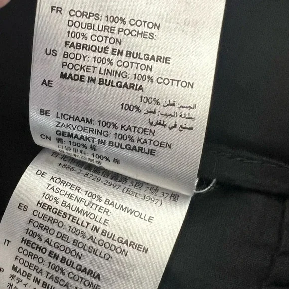 Sandro Gatiene Cropped High Rise Pant Black Casual French Boho Women’s XS - Picture 11 of 11